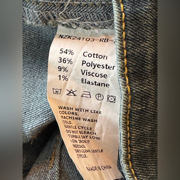 Wide Leg High-Rise Blue Jeans - Women's XL NWOT - Picture 5 of 5